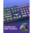 thumbnail image 3 of Redragon K671KS Wireless Mechanical Gaming Keyboard, Tri Mode BT/2.4G/USB-C Hot Swappable Custom Keyboard, RGB Backlit Computer Gaming Keyboards, PBT, 3 of 8