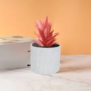 Chmadoxn Home Office Furniture Faux Tree Bark Flower Pot Plastic Planter Pot Indoor Outdoor Plant Container For Succulents Herbs Cactus Available In 4 Colors Resin flower pot