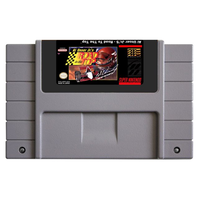 SNES Games Cartridge Al Unser Jr.'s Road to the Top