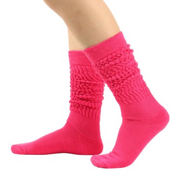 Fgnfyis Hommes Femmes Couleur Unie Chauds Chauffe-Jambes Chaussettes en Tas Cuissardes au-Dessus du Genou pour Festival A