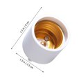 thumbnail image 4 of 6PCS GU24 to E26/E27 Light Bulb Base Adapter Screw Lamp Holder Converter Socket, 4 of 8