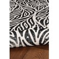 thumbnail image 2 of Leona 2' x 8' Washable Runner, Ivory and Black, 2 of 6