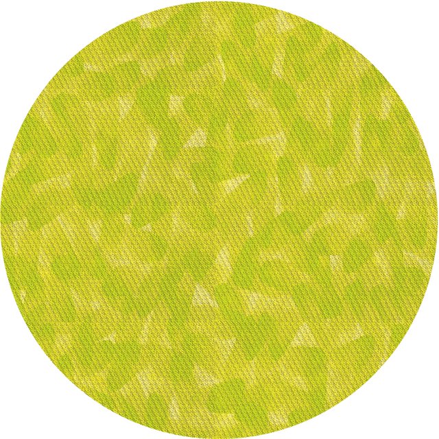 Ahgly Company Tapis de Transition Carré Lavable en Machine Intérieur Jaune Canari, 3 Pieds Carré