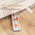 thumbnail image 2 of Large Flat Mop, Microfiber Mop 360 Rotating Dust Mop with Dewatering Scraper, Large Flat Mop for Wet Dry Use, Adjustable 130cm Handle with Microfiber Pads, 2 of 5