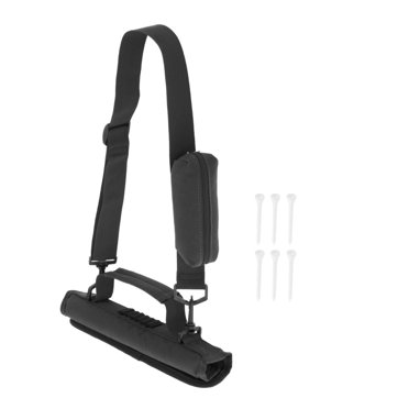 jinwen Golf Club Carry Bag with Ball Pouch Course Training Case Mini Carrier Black