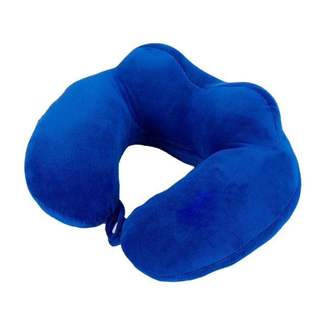 Travel Neck Pillow Cozival U-Shaped Memory Foam Travel Pillow for Airplane And Car Rides, Removable Machine Washable Cover, Ergonomic Support for Head And Neck During Rest, Memory Foam Pillow, Blue
