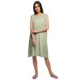 thumbnail image 2 of Moomaya Cotton A-Line Sleepwear For Ladies Round Neck Button Placket Nightdress, 2 of 6