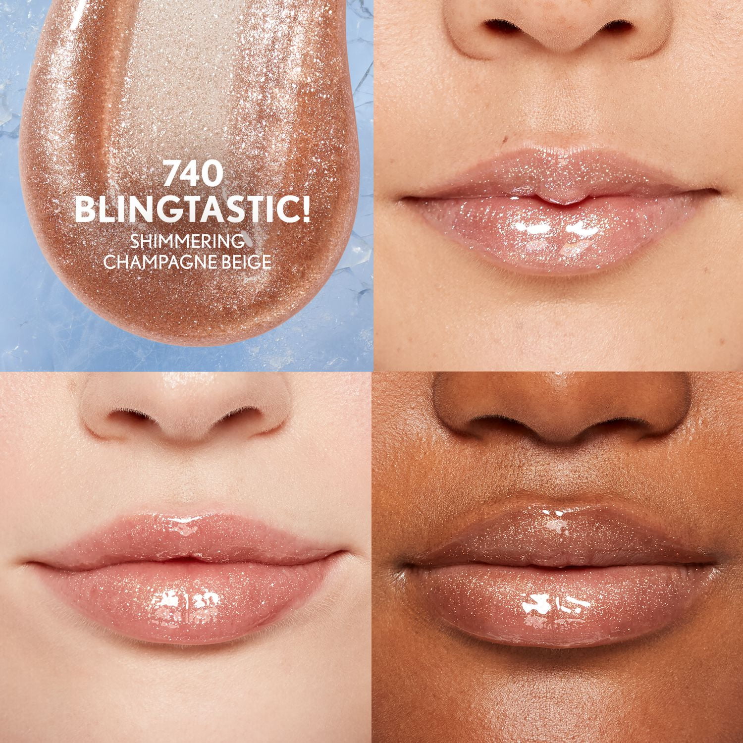 COVERGIRL Clean Fresh Yummy Gloss, Plumper Gloss, Shiny Gloss, Vegan Formula, Volumizing Lip Plumper, Easy to Apply
