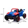 thumbnail image 2 of LISUEYNE 24V Two-Seater Kids Ride-On Electric Police Car with Parental Control, Four-Wheel Suspension, Megaphone, Power Display, Bluetooth, MP3, USB/TF, Music, LED Lights for Kids, Black, 2 of 6