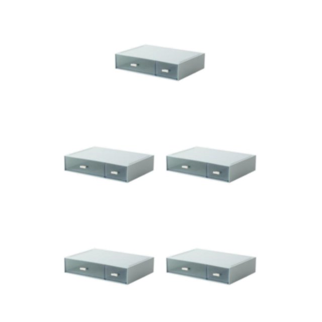 fastboy Neat And Tidy Storage Box - plify Life With Organized Storage Multilayer Stackable Desk Organizer blue 2 drawer 5Set