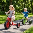 thumbnail image 2 of Gymax Kids Tricycle w/15 Inch Inflatable Rubber Tires Adjustable Handlebar & Seat Red, 2 of 10