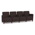 thumbnail image 1 of Lesro Ravenna Lounge Reception 4 Seat Tandem Seating in Brown, 1 of 5