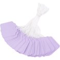 thumbnail image 1 of joycraft 200PCS Blank Tags with String, 45 x 35mm Kraft Paper Hang Tags, Purple Clothing Labels, Product Labels, Writable Marking Tags with String Attached for Jewelry, DIY, Gift Tags, 1 of 14