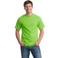 thumbnail image 3 of Hanes TAGLESS Men`s T-Shirt - Best-Seller, 3XL, Lime, 3 of 6