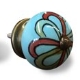 thumbnail image 3 of Knob-it 676685032942 Ensemble Vintage de Boutons Ronds Peints à la Main - Bleu et Brun - Lot de 12, 3 of 3