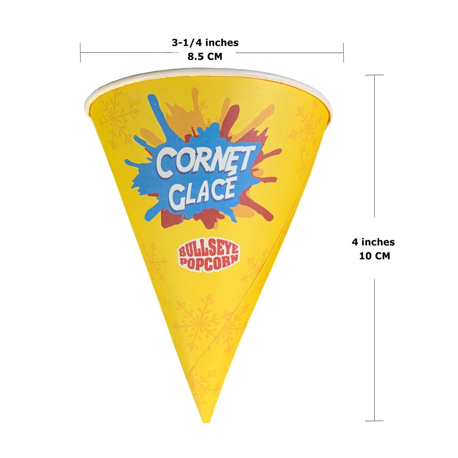 Pack of 100 Cones 6oz for Snow Cone