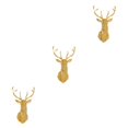 thumbnail image 1 of Wweixi Multifunctional 3D Mirror Deer Wall Sticker For Various Uses Personalized Home gold XXL 3Set, 1 of 6