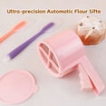 thumbnail image 4 of Flour Strainer with Handle for Baking Icing Sugar Powder Sieving 10 cm Diameter 9.5 cm Height Plastic Sifting Screen, 4 of 8