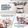 thumbnail image 3 of Nostalgia FPS200 Stainless Steel Fondue Pot, Grey, 3 of 4