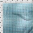 thumbnail image 3 of oneOone Velvet Teal Blue Fabric Houndstooth Craft Projects Decor Fabric Printed By The Yard 58 Inch Wide, 3 of 4