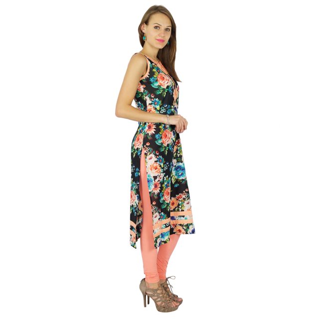 Phagun Kurta Bollywood de Designer Indienne pour Femmes Kurti Ethnique Tunique en Coton Robe