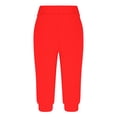thumbnail image 4 of Timegard Womens Sweatpants Capri Pants Cinch Bottom Solid Color Cropped Joggers Workout Pants with Pockets, 4 of 6