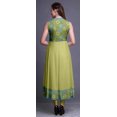 thumbnail image 4 of Bimba Robe Anarkali Mandala Vert Olive pour Femmes, Kurti Imprimée Ethnique Indienne, Longue Kurta, Robe de Soirée, Très Grand, 4 of 6