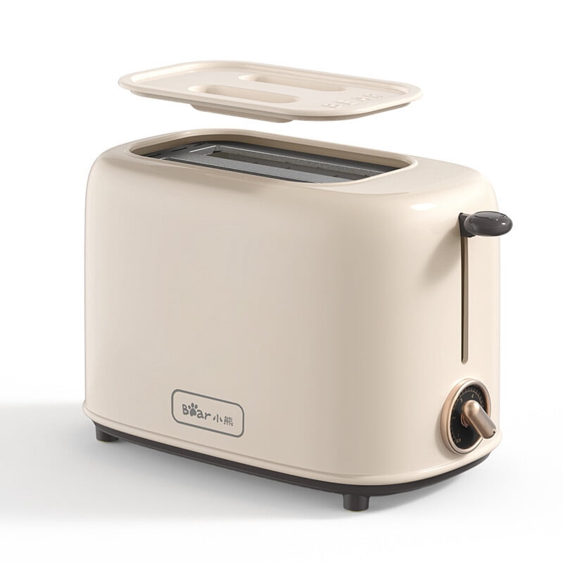 QUETO Bear 4-Slice Toaster, Stainless Steel with Multi-function Sandwich Heater