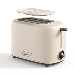 QUETO Bear 4-Slice Toaster, Stainless Steel with Multi-function Sandwich Heater
