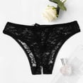 thumbnail image 2 of 1 Pce Culotte Aguichant en Dentelle Florale pour Femmes, String Sans Entrejambe, 2 of 9