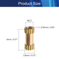 thumbnail image 2 of Wekity M2.5x8mm Female Thread Knurled Nuts,200PCS Hx3.8mm OD Brass Threaded Insert Embedment Nuts Hydraulic Welded Joint Injection Molding Assortment Kit for 3D Printing Injection Molding-0621, 2 of 5
