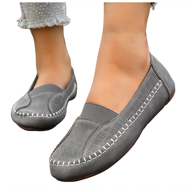 Mocassins à Enfiler pour Femmes, Chaussures Bateau, Confortables, Mode, Décontractées, Automne, Marche, Conduite, Ballerines
