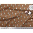 thumbnail image 2 of Soimoi Brown Rayon Fabric Spider,Web & Vintage Bottle Print Fabric by Yard 56 Inch Wide, 2 of 2
