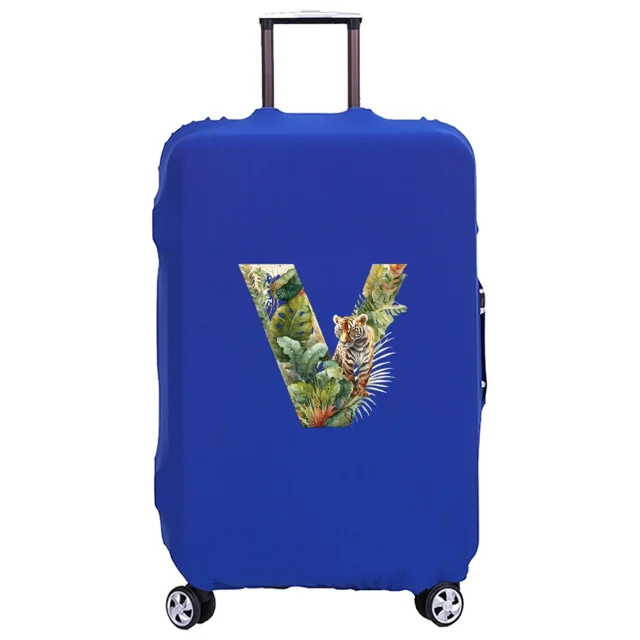 Luggage Cover Washable Case Cover Protective Case Scratch Proof Case Cover Suitable for JungleTiger Print Pattern Fits 18-32inch jungle tiger letterV M