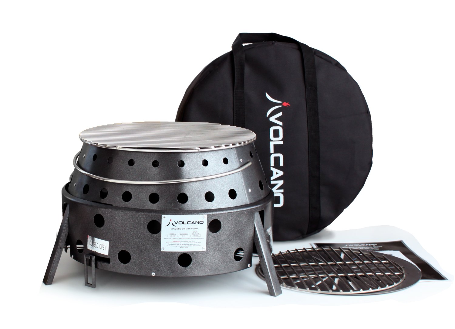 Volcano Grills 20-200 2 Réchaud Pliable au Charbon et au Bois Volcano 2 Gril
