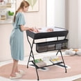 thumbnail image 2 of Patiojoy Table à Langer Pliant pour Nourrisson Portable Enfants Bébé Fille Garçon Poste à Couches avec Boîte de Rangement, 2 of 9