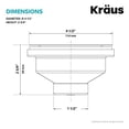 thumbnail image 2 of Kraus PST1-BR Kitchen Sink Basket Strainer, Brown, 2 of 5