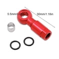 thumbnail image 4 of QualitChoice Oil Needle Olive Heads Disc Brake Hose Connector Accessories Replacing Parts Replacement for SLX/XT/XTR/BH-90 Red 1Set, 4 of 6