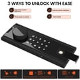 thumbnail image 2 of Home Safe Box, Large Digital Security Safe with Backlit Touchscreen Keypad, 4 Solid Locking Bolts & Dual Alarm System, Velvet Interior & Adjustable Shelf for Jewelry Money Documents, 2 of 9