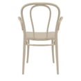 thumbnail image 5 of Compamia Victor XL Resin Outdoor Arm Chair Taupe, 5 of 5