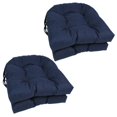 thumbnail image 1 of Coussins de Chaise Tuftés en Forme de U pour l'Extérieur en Polyester Filé de 16 Po (Ensemble de 4), 1 of 2