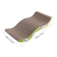 thumbnail image 2 of Miangastore Corrugated Board Cat Scratcher Toys Seize Scratch Pad Durable Wave Design Cat Bed, 2 of 8