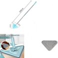 thumbnail image 3 of Riforla Multifunctional Triangle Mop Spliced Triangle Mop 360° Rotatable Adjustable Cleaning Mop Extendable Wall Mop with Long Handle Household Mop for Ceiling Window Floor Mop Cloth, 3 of 8