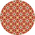 thumbnail image 1 of Ahgly Company Machine Washable Indoor Square Transitional Yellow Orange Area Rugs, 3' Square, 1 of 7