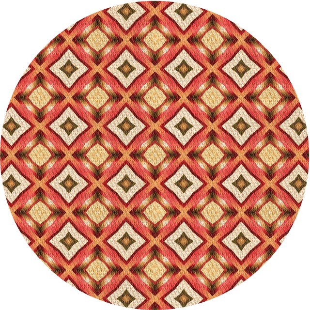 Ahgly Company Machine Washable Indoor Square Transitional Yellow Orange Area Rugs, 3' Square