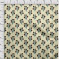 thumbnail image 3 of oneOone Viscose Chiffon Fabric Leaves & Floral Block Print Fabric BTY 42 Inch Wide, 3 of 4