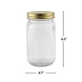 thumbnail image 2 of Pot en verre nervuré de 1 L, 2 of 3