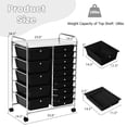 thumbnail image 4 of Costway 15 Drawer Rolling Organizer Cart Utility Storage Tools Scrapbook Paper Multi-Use, 4 of 10