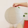 thumbnail image 4 of Paper Lanterns White Paper Lanterns 30x30cm Traditional Solid Color Lampshade for Spring Courtyard Decoration 1Pcs JASKFLY, 4 of 9