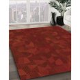 thumbnail image 3 of Ahgly Company Tapis Rectangulaire Lavable en Machine Intérieur Transitionnel Rouge Canneberge, 7 Pieds x 9 Pieds, 3 of 7
